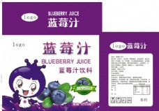 饮料包装蓝莓汁饮料