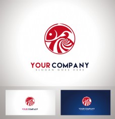 餐饮鱼logo设计火锅