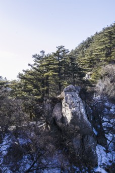 名山风景风景名胜尧山森林摄影图5