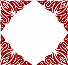 方形花纹中国风古典花纹正方形边框