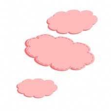 粉嫩云朵可爱便签纸