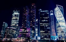 城市发展现代科技发展城市夜景