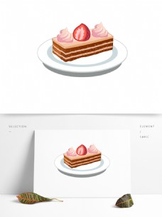 奶油草莓慕斯蛋糕