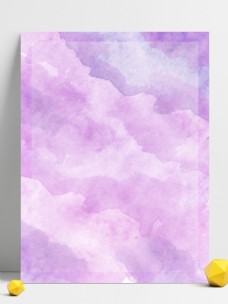 墨染女神节粉紫色唯美浪漫水墨浸染渐变水彩背景