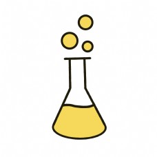黄色化学实验器皿
