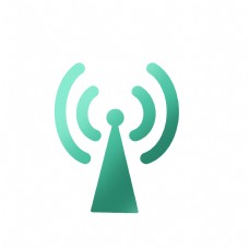 绿色渐变网络信号标志