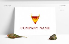 鹿药材保健健康标志创意企业logo设计