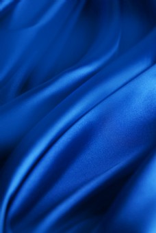 高端时尚化妆品背景蓝色丝绸丝质背景