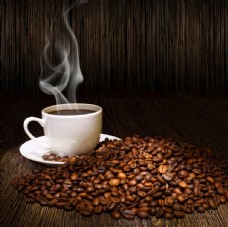 咖啡杯咖啡咖啡豆图片素材