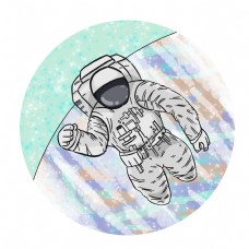 梦幻宇宙宇航员卡通手绘元素