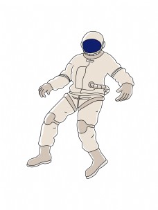 宇航员失重状态插画 png图片