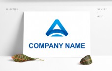 未来空间三角A标志创意企业logo设计