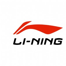 红色Li-Ning李宁运动矢量立体LOGO图标
