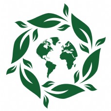 绿色环保 绿色地球图标