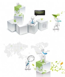 网络商务现代电子商务网络图标插画设计