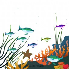 卡通手绘水下世界设计