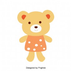 卡通可爱棕熊设计海报材料