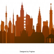 城市建设卡通简单手绘城市建筑设计