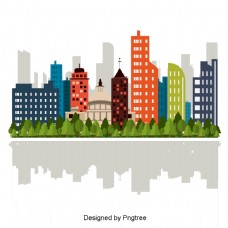 城市建设城市生活卡通建筑设计