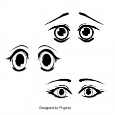 卡通手绘眼睛材料设计
