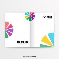 创意图形彩色创意基河圆形商业图册