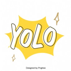 韩国可爱的卡通风格yolo元素常用单词意思的手一种字体。