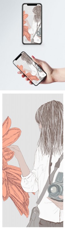卡通女孩手机壁纸