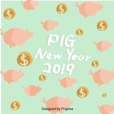 新年韩国可爱的猪