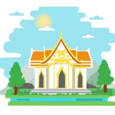 泰国这个宏伟的宫殿建筑