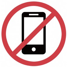 禁止玩手机打电话插画
