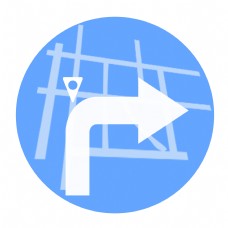 简化图标科技空间感扁平化简约导航UI图标