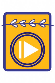 黄色视频播放器图标