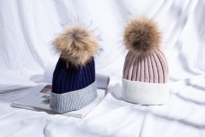 时尚毛球毛线帽针织帽23