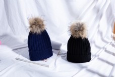 时尚毛球毛线帽针织帽8
