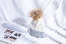 时尚毛球毛线帽针织帽29