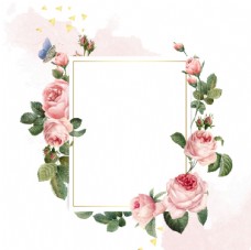 画册封面背景绿色植物花朵花卉树叶手绘背景