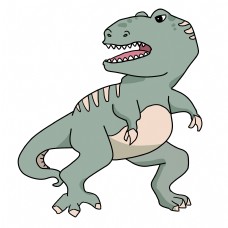 恐龙插画恐龙霸王龙的插画