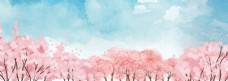 桃花节春季粉色背景