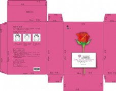 红玫瑰面膜平面设计图