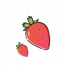 MBE草莓卡通png素材