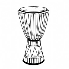 传统节奏乐器非洲鼓