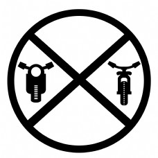 禁止交通图标插画