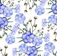 墙纸蓝色小碎花印花