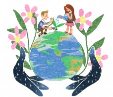 世界地球日保护地球