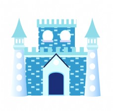 梦幻蓝天梦幻童话天蓝色城堡