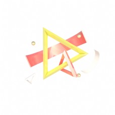 饰角C4D立体几何三角形海报装饰