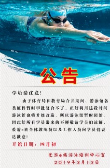 儿童运动会游泳馆海报