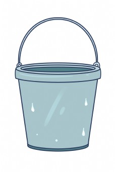 铁桶百货卡通插画