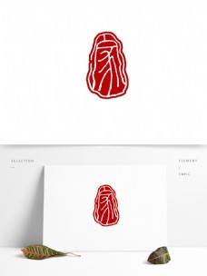 中国古典元素篆刻印章图案素材