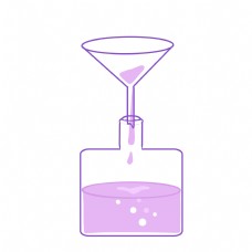 紫色瓶子图案插图